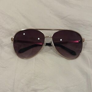 Quay Australia Gold Frame with Purple Lenses Sunglasses